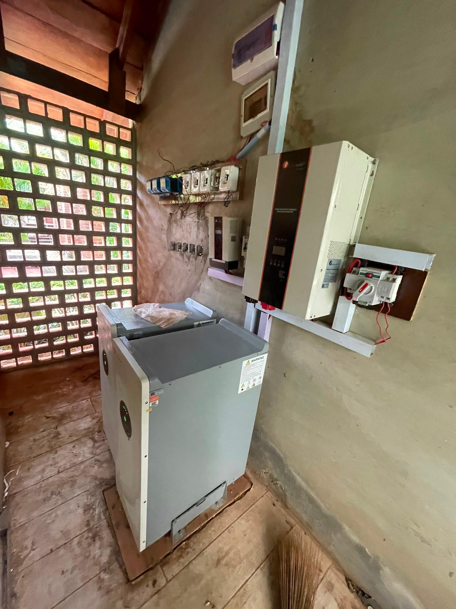 30kwh energy storage with a 10kva inverter diagnosed and reinstalled